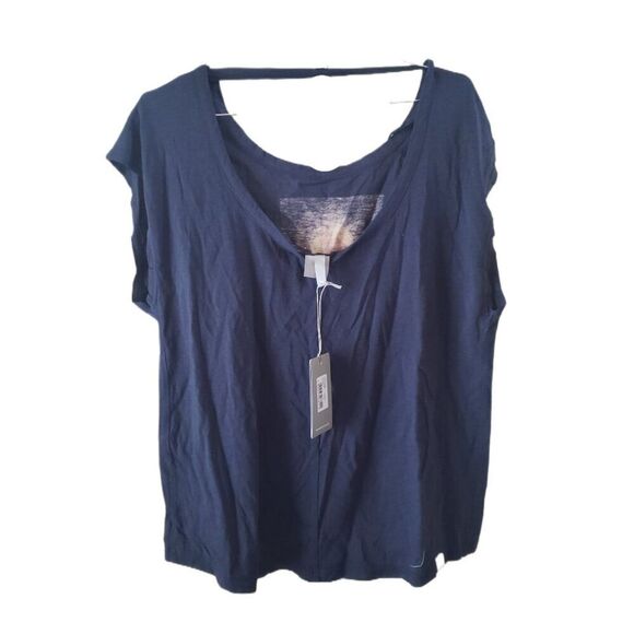 Brand New Bench Prelude Navy Blue Short Sleeve Activewear Top - Picture 3 of 4